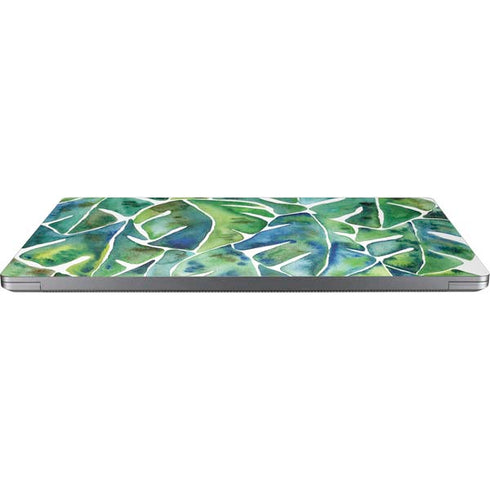 Cat Coq Tropical Leaves Universal Laptop 15in (12.2 x 8.8in) Skin